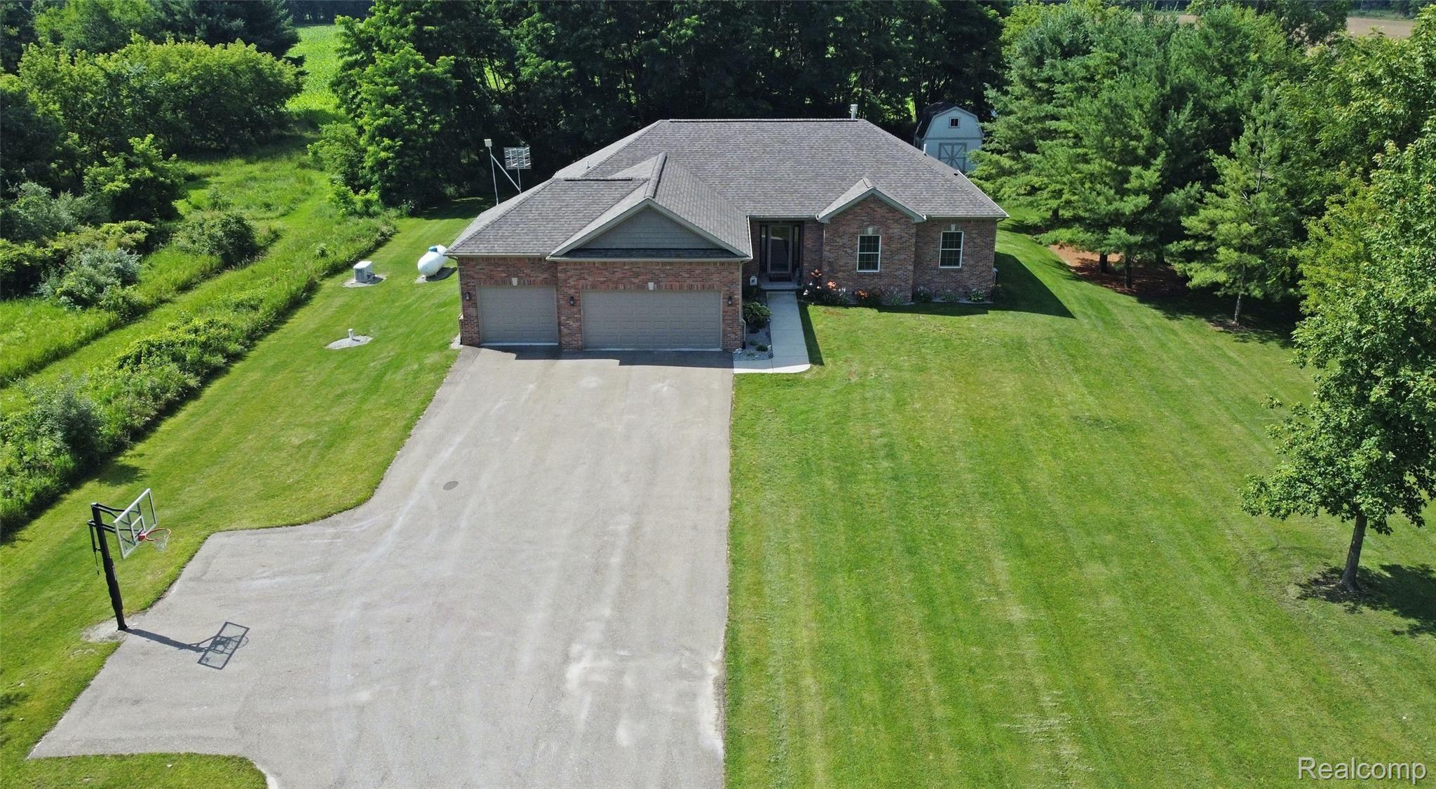 4223 Merwin Road Lapeer, MI 48446 - Photo 52 of 83 52) Aerial Front.jpg