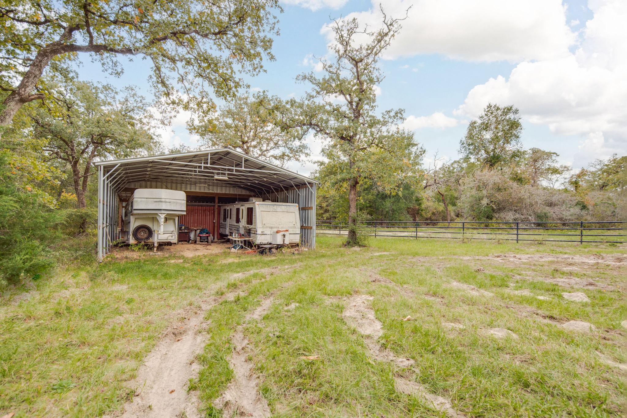 272 Pine Road Somerville, TX 77879 - Photo 14 of 22 a view of a house with pool and a yard