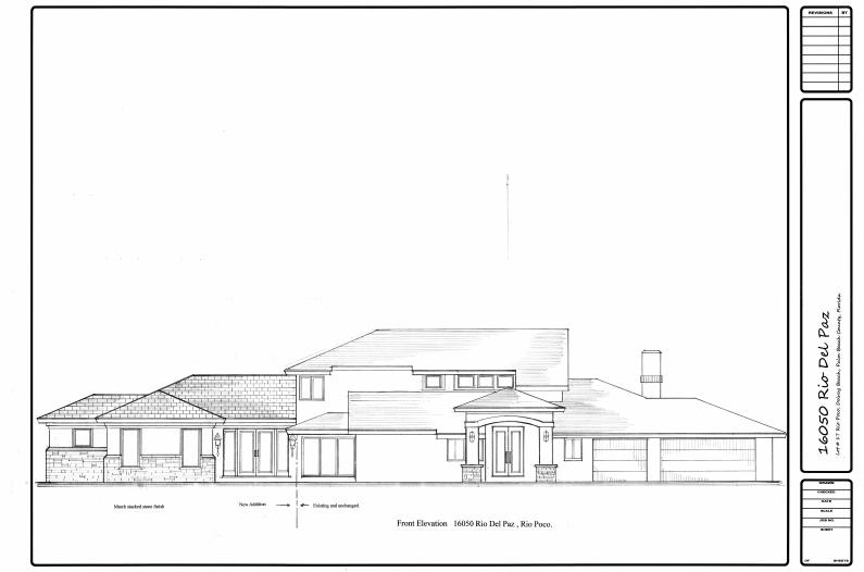 16050 Rio Del Paz Delray Beach, FL 33446 - Photo 23 of 25 Architectural rendering - side proposal