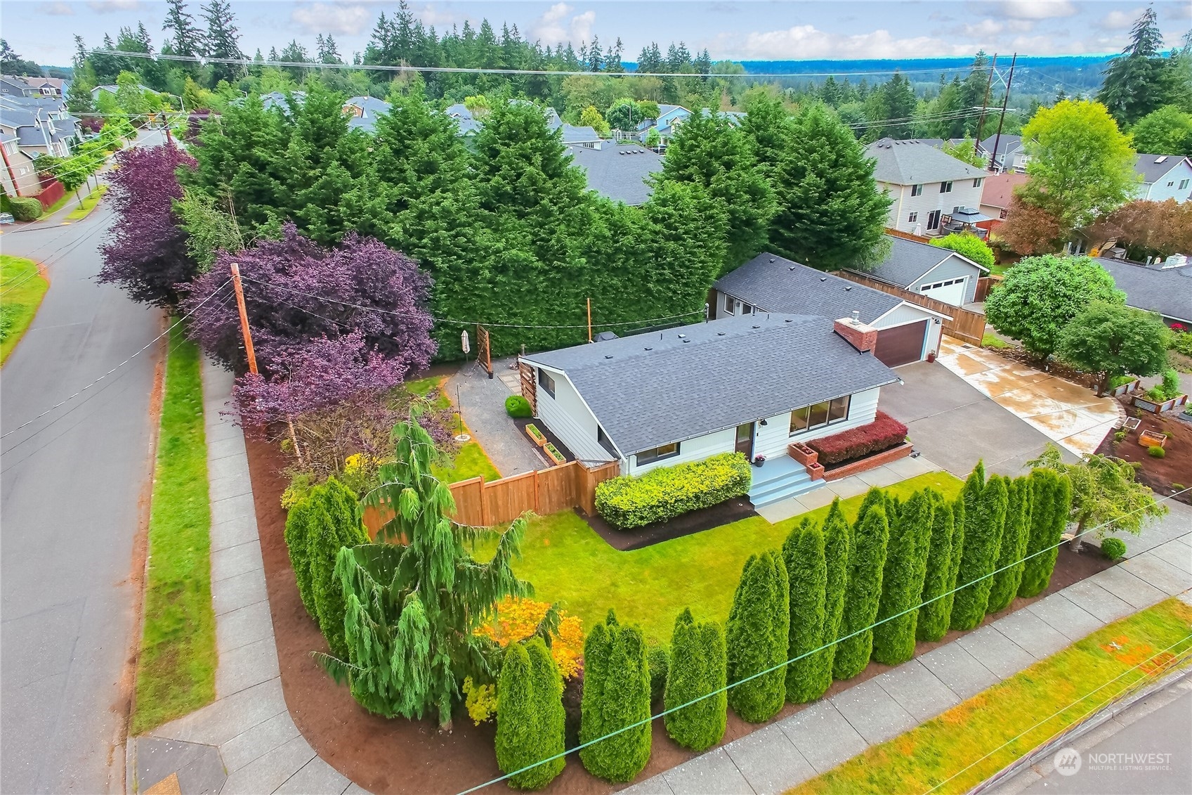 31 213th Street Southwest Bothell, WA 98021 - Photo 31 of 40 an aerial view of residential house with outdoor space and swimming pool
