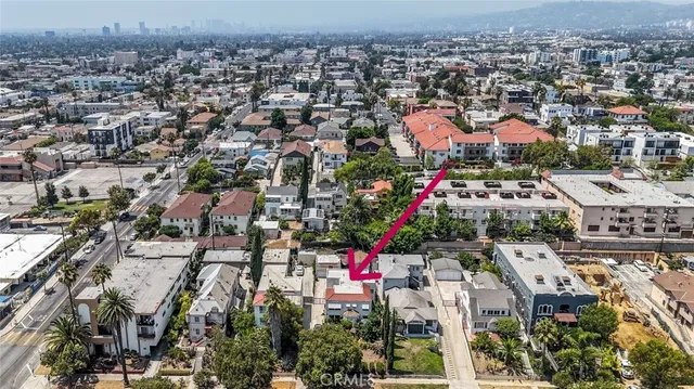 an aerial view of city