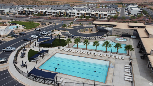1693 Devils Gdn Lane Washington, UT 84780 - Photo 45 of 64 Community recreation area featuring a lap pool, secondary pool, and an integrated spa