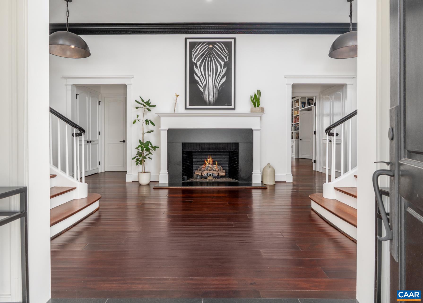 1859 Rivanna Farm Charlottesville, VA 22911 - Photo 4 of 45 Such an amazing entry to a grand home. One of seven fireplaces within the manor.