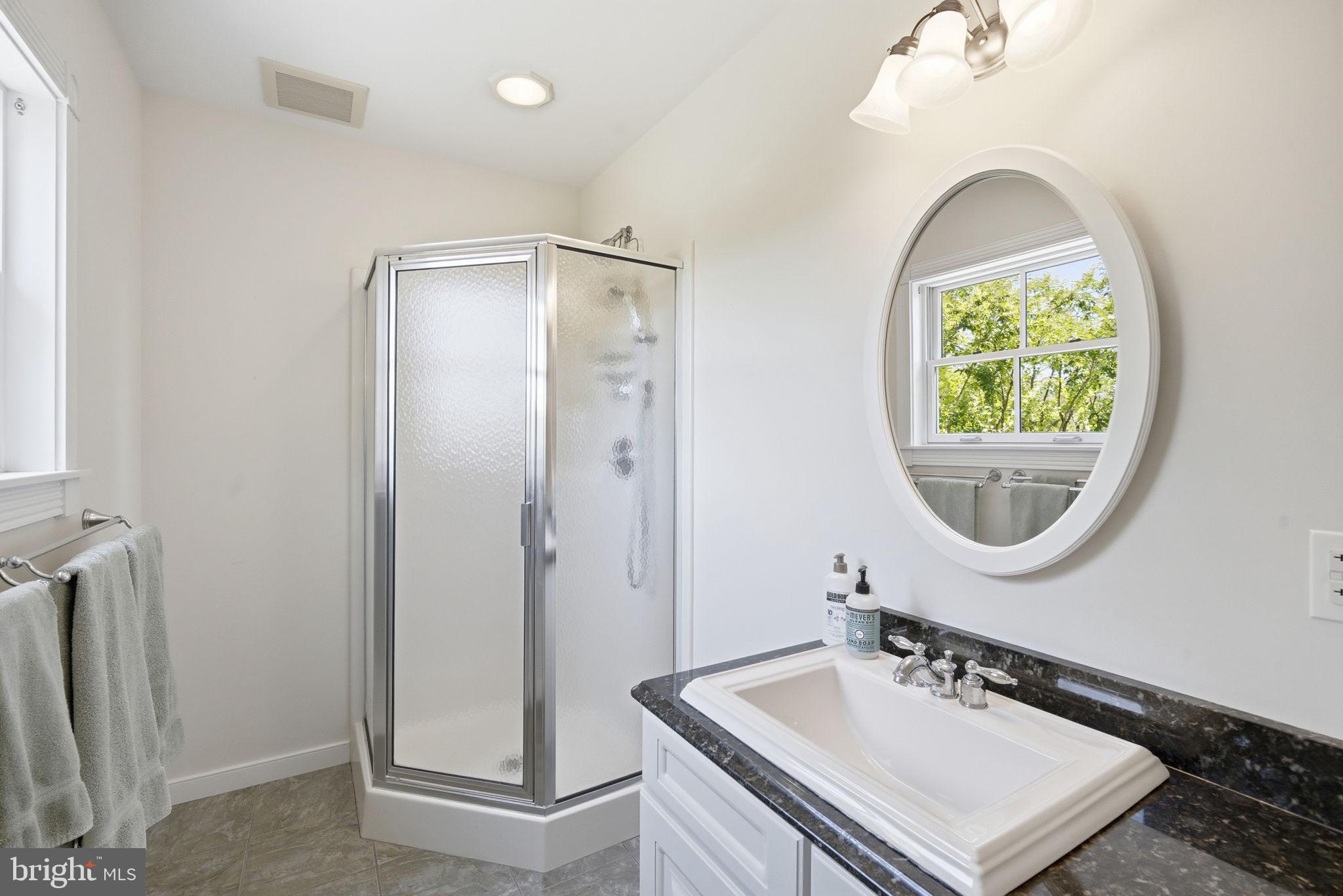 26226 Langs Landing Road Oxford, MD 21654 - Photo 27 of 48 a bathroom with a sink a mirror and a window