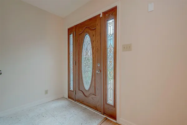 a view of a door