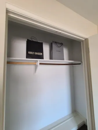 a close view of closet