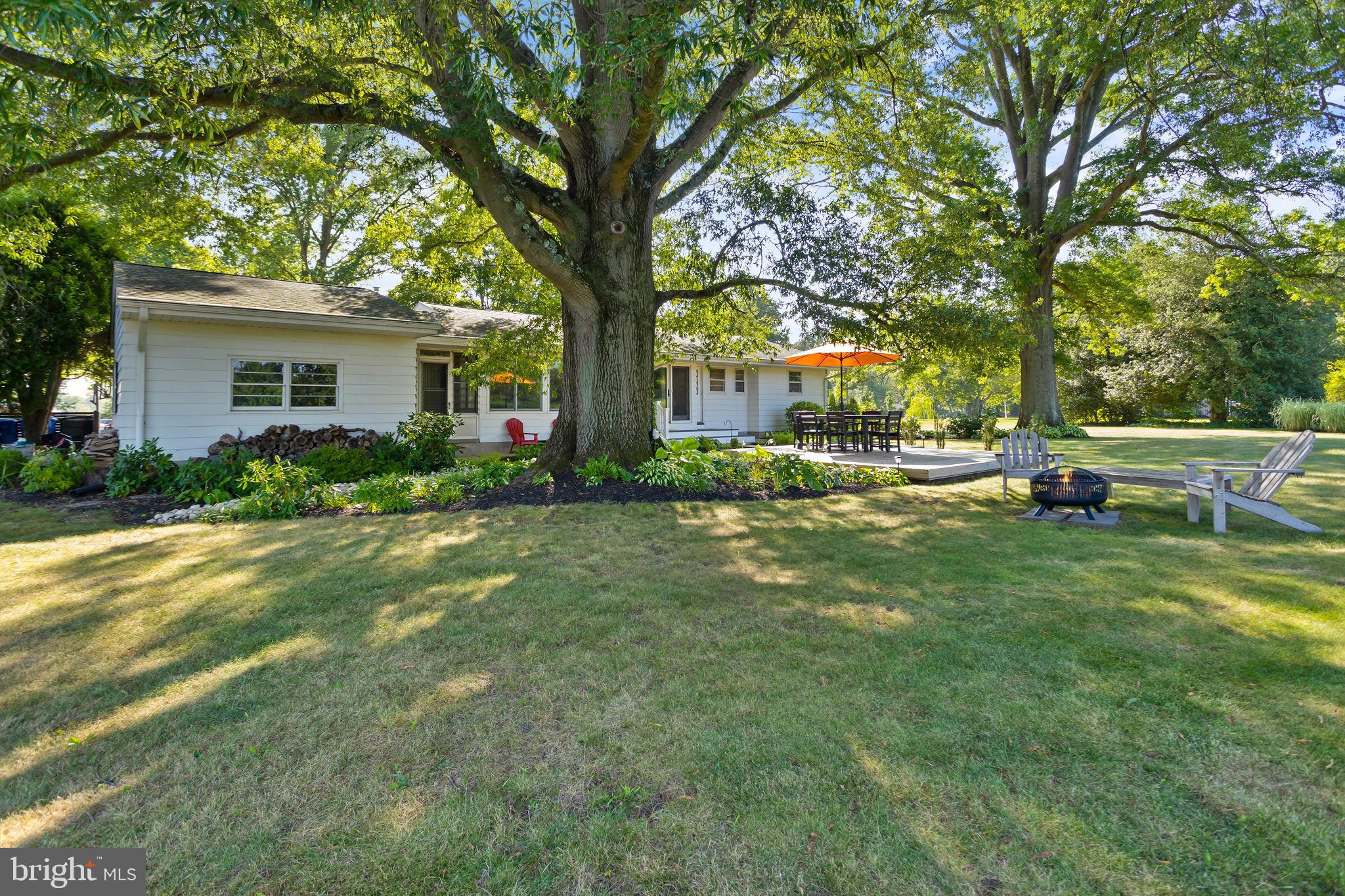 415 Ellisdale Road Chesterfield, NJ 08515 - Photo 37 of 47 a view of backyard of house with green space