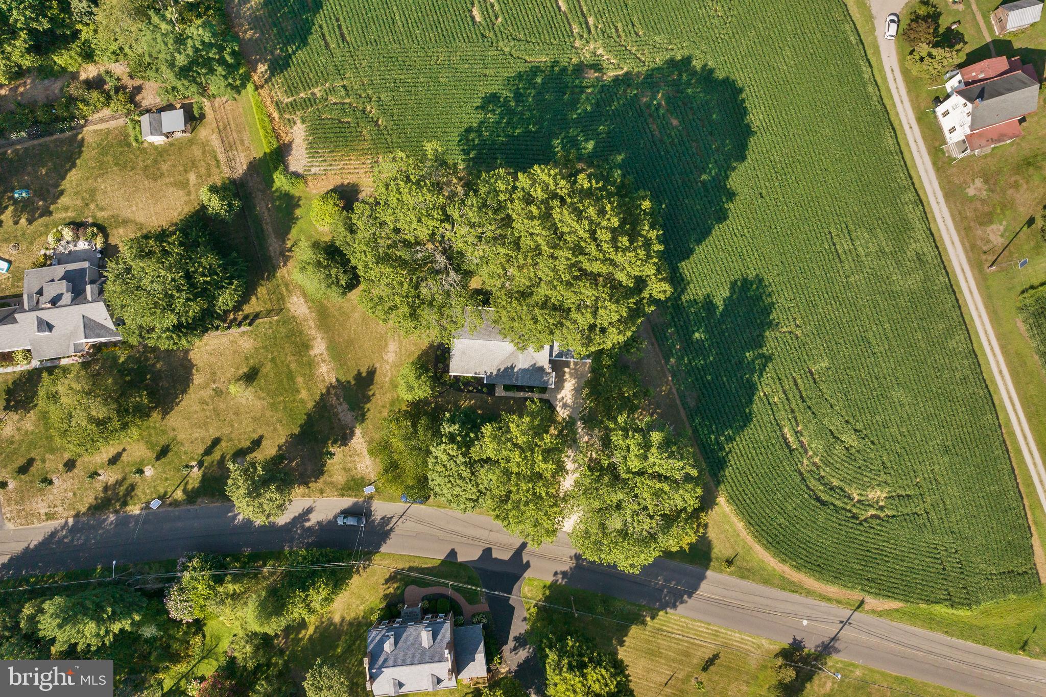 415 Ellisdale Road Chesterfield, NJ 08515 - Photo 45 of 47 an aerial view of a residential houses with outdoor space