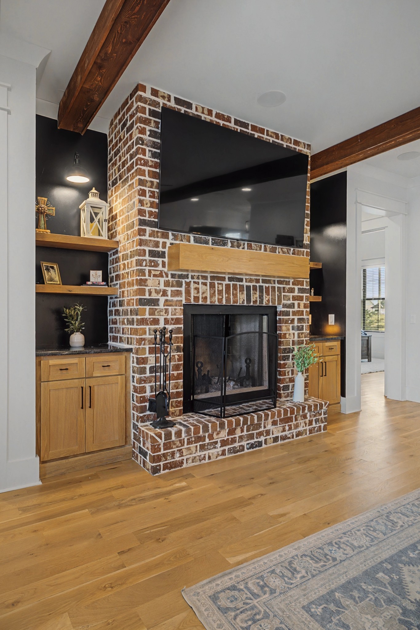 110 Squire Jones Road Bell Buckle, TN 37020 - Photo 11 of 50 a kitchen with a stove and a fireplace