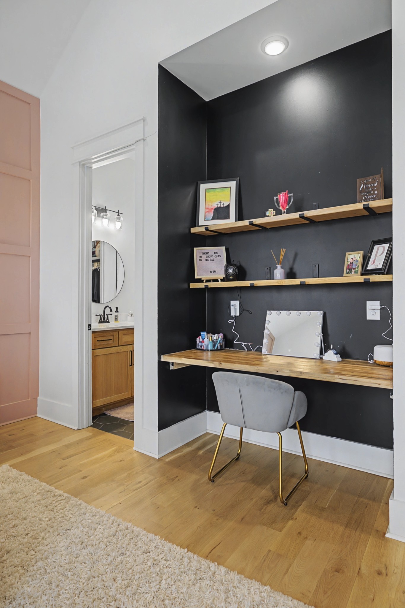 110 Squire Jones Road Bell Buckle, TN 37020 - Photo 37 of 50 a view of workspace filled with wooden floor and cabinet