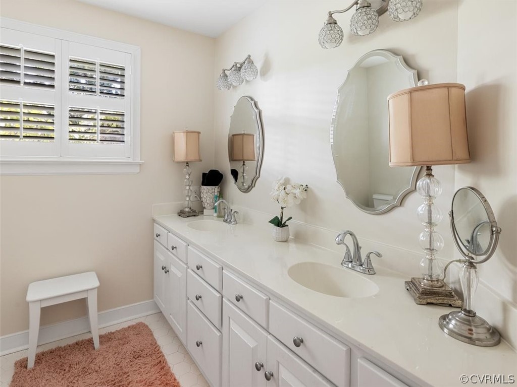 8509 Julian Road Henrico, VA 23229 - Photo 33 of 48 Primary full bathroom with double vanity.