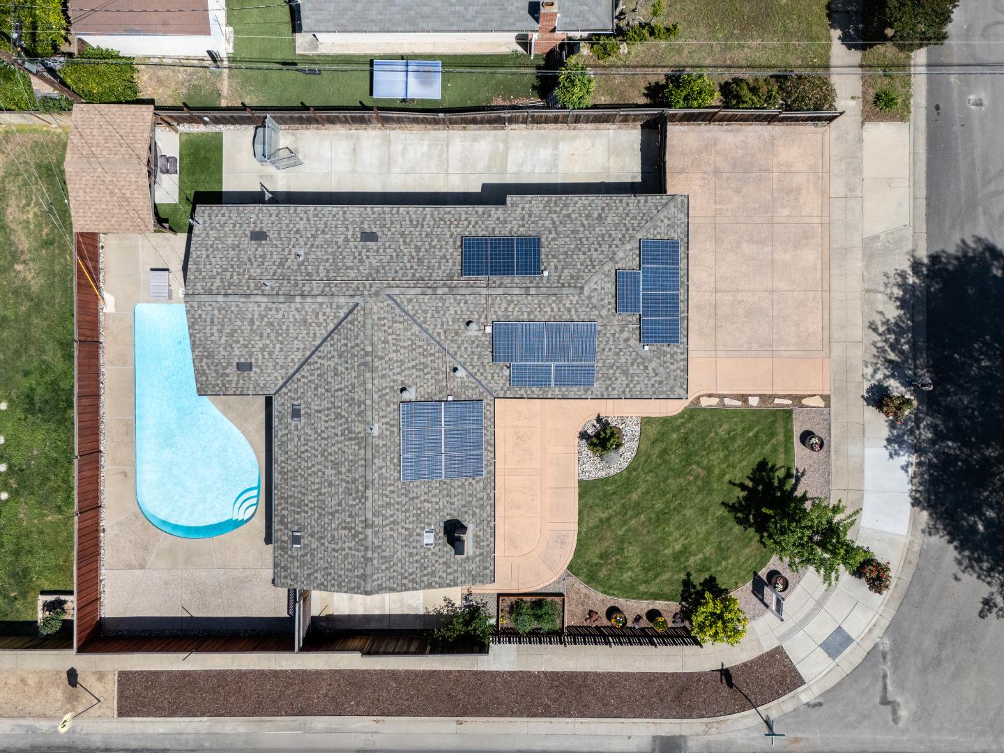 1937 Adelaide Way San Jose, CA 95124 - Photo 4 of 33 an aerial view of a house with a yard and a large tree