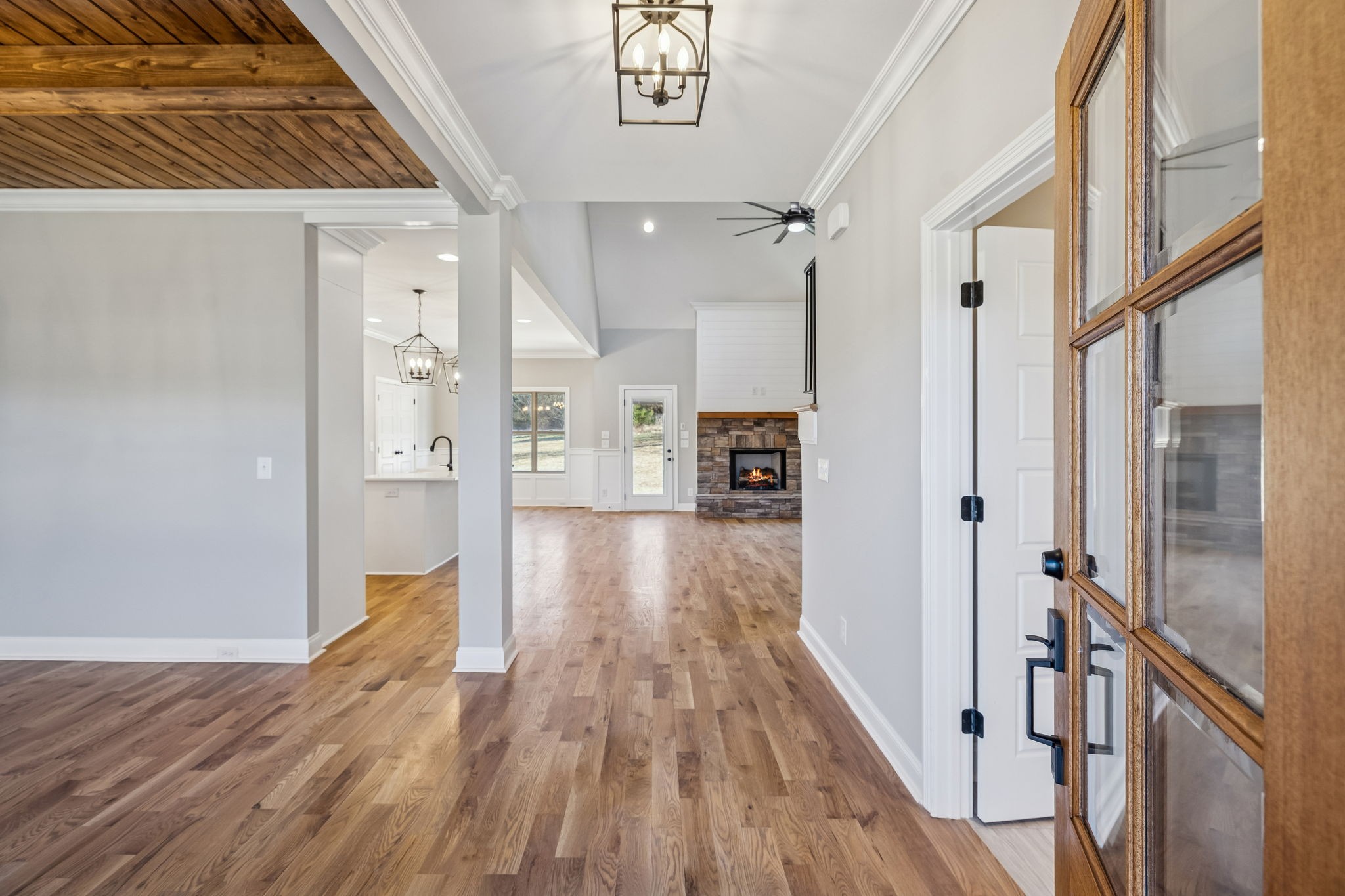 13781 Cainsville Road Lebanon, TN 37090 - Photo 10 of 72 a view of a hallway with wooden floor and a living room