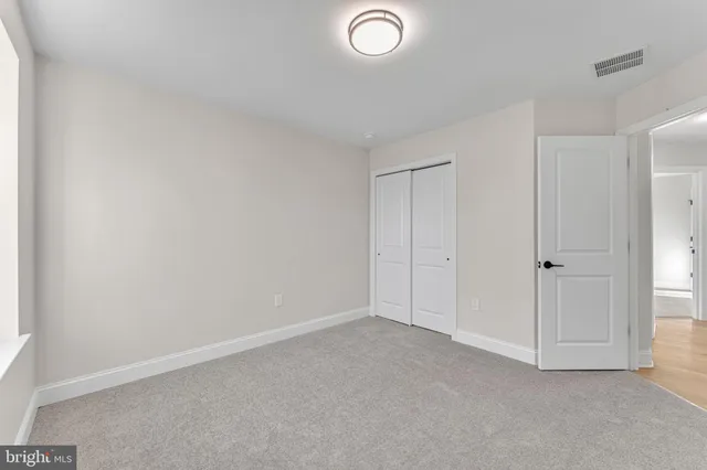 a view of an empty room