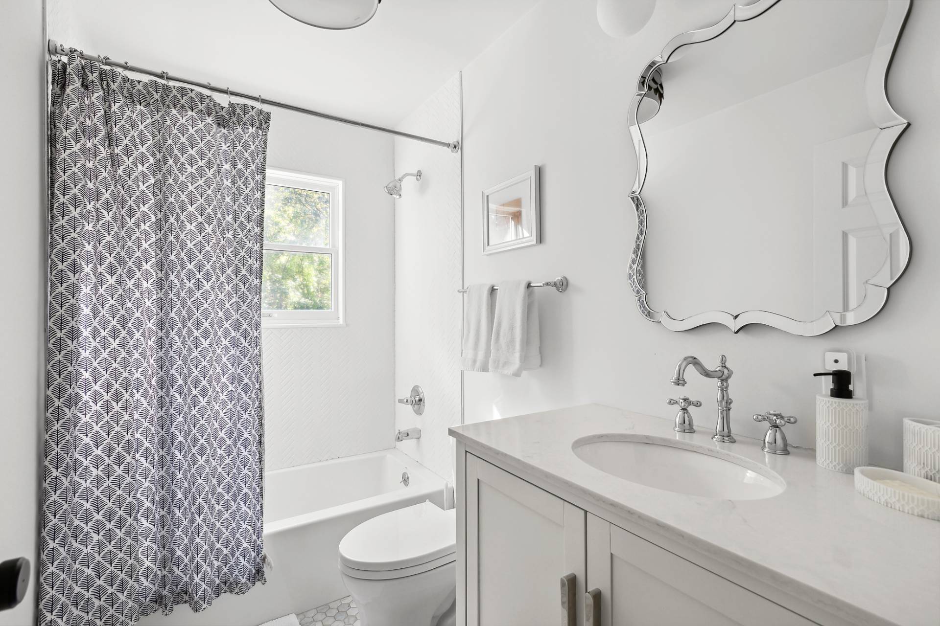32 Old Fish Cove Road Southampton, NY 11968 - Photo 19 of 23 a bathroom with a granite countertop sink a toilet and shower