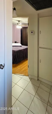 a bed room with a bed