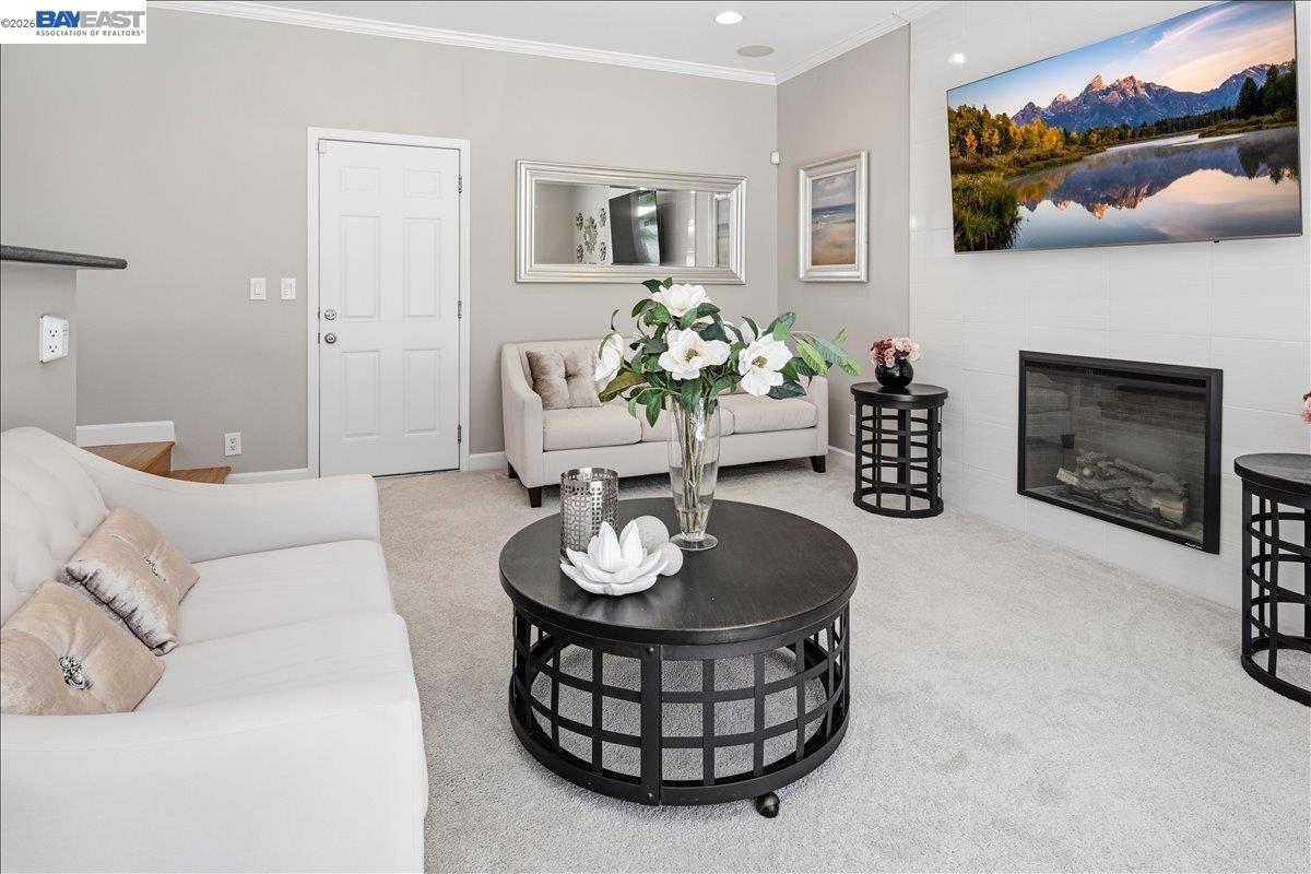 2861 Millbridge Place San Ramon, CA 94583 - Photo 23 of 58 a living room with furniture and a fireplace