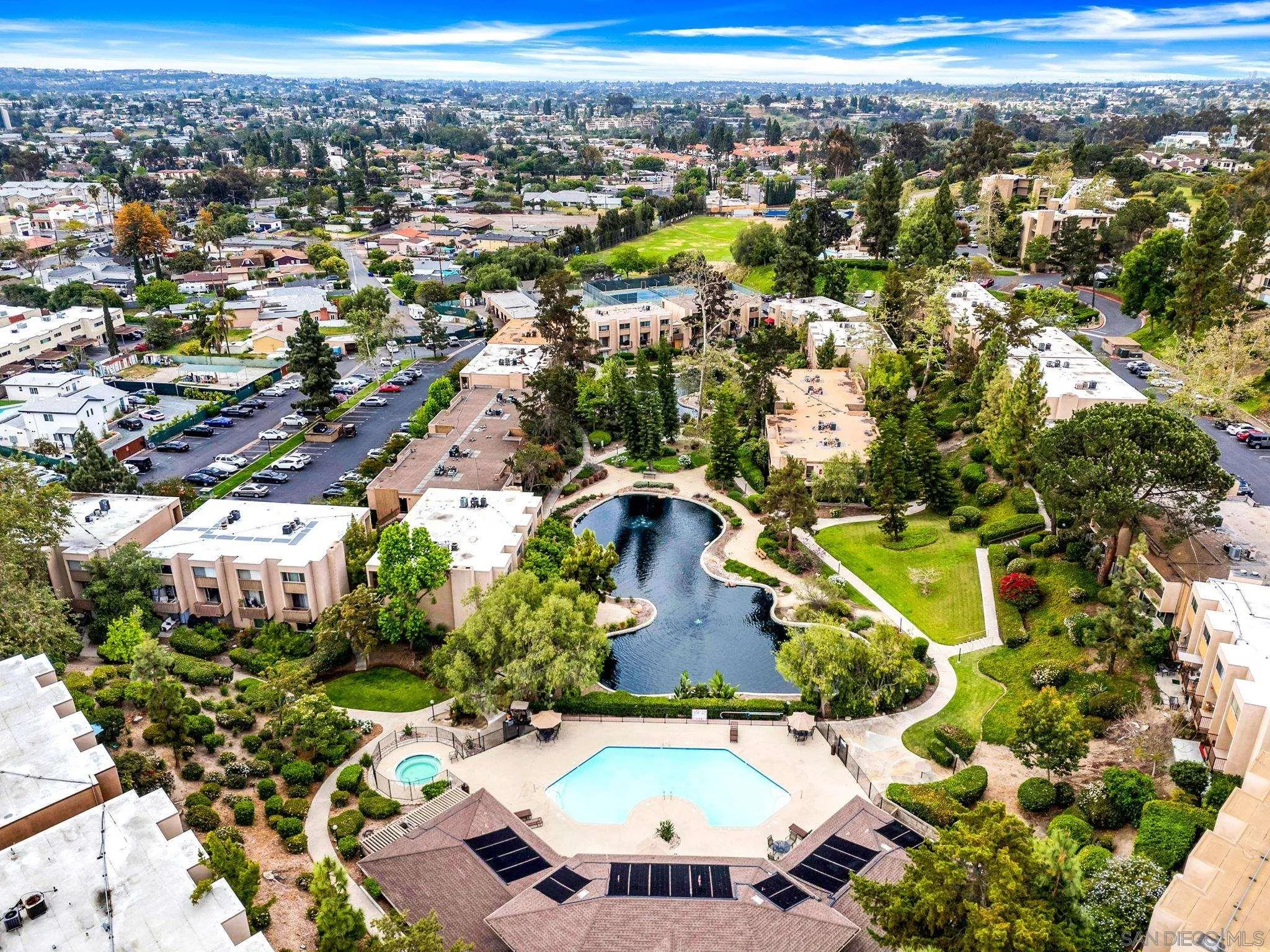 5700 Baltimore Drive La Mesa, CA 91942 - Photo 34 of 37 an aerial view of residential houses with outdoor space