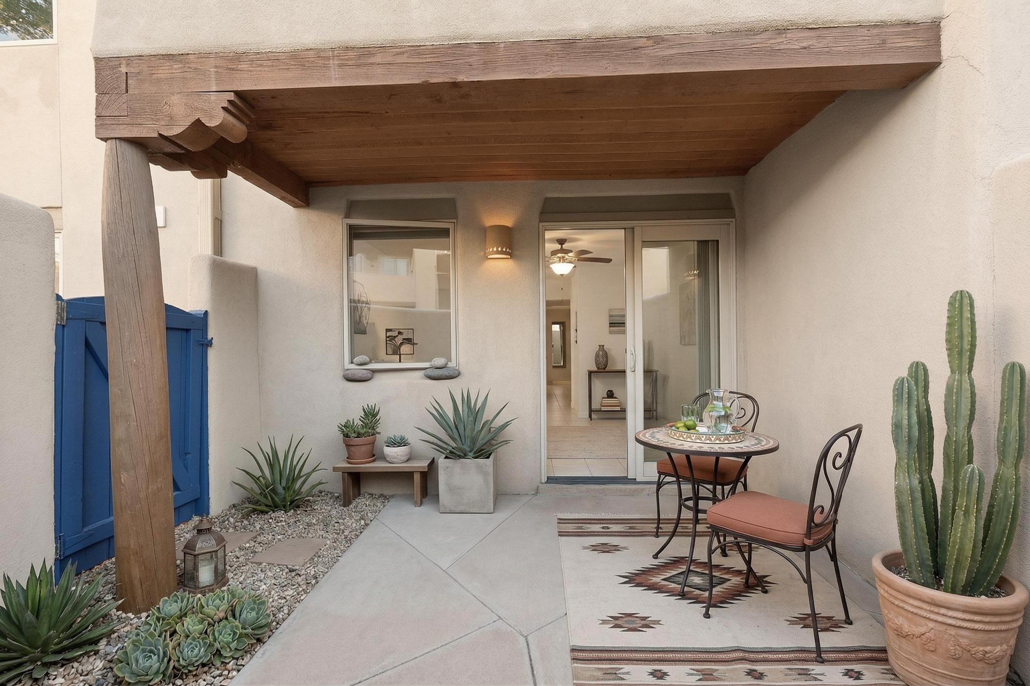 601 West San Mateo Road, Unit 27 Santa Fe, NM 87505 - Photo 14 of 27 Covered Pato (Virtually Staged)