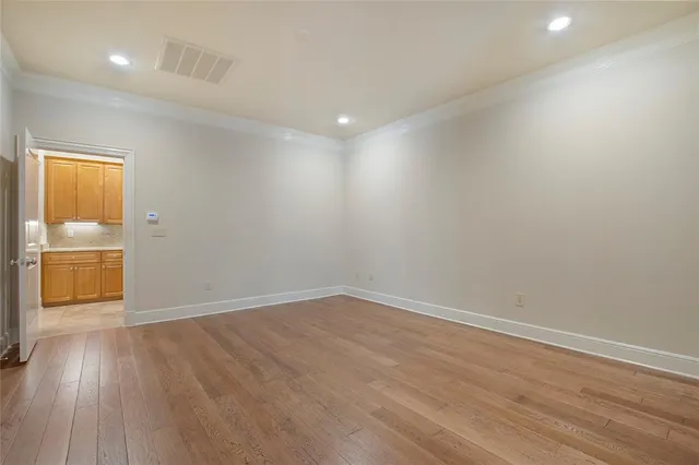 wooden floor in an empty room