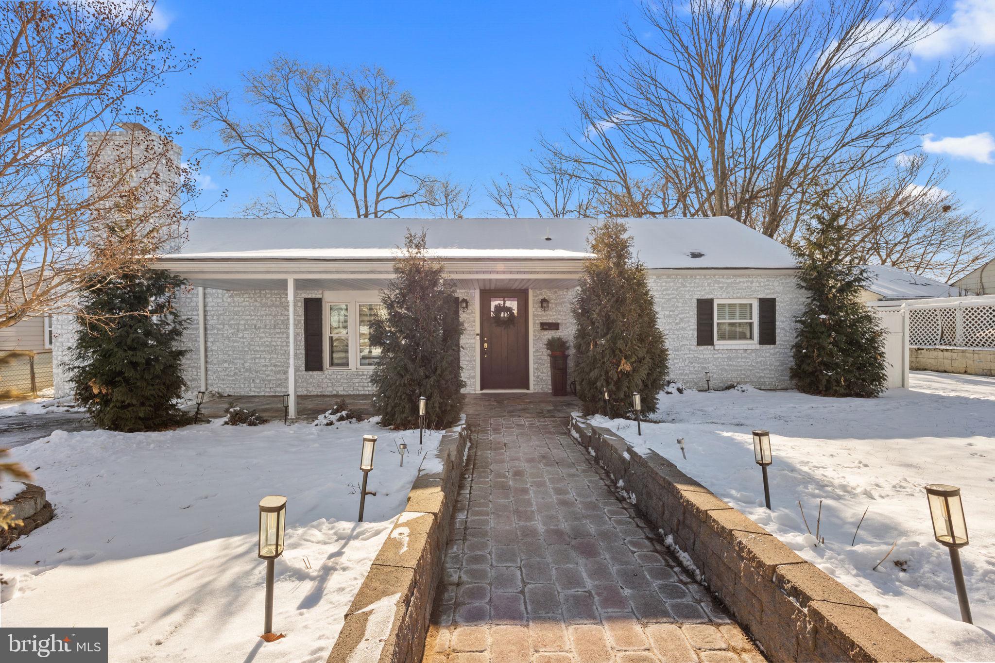 228 Devon Road Fairless Hills, PA 19030 - Photo 1 of 32 Front view showing hardscaping