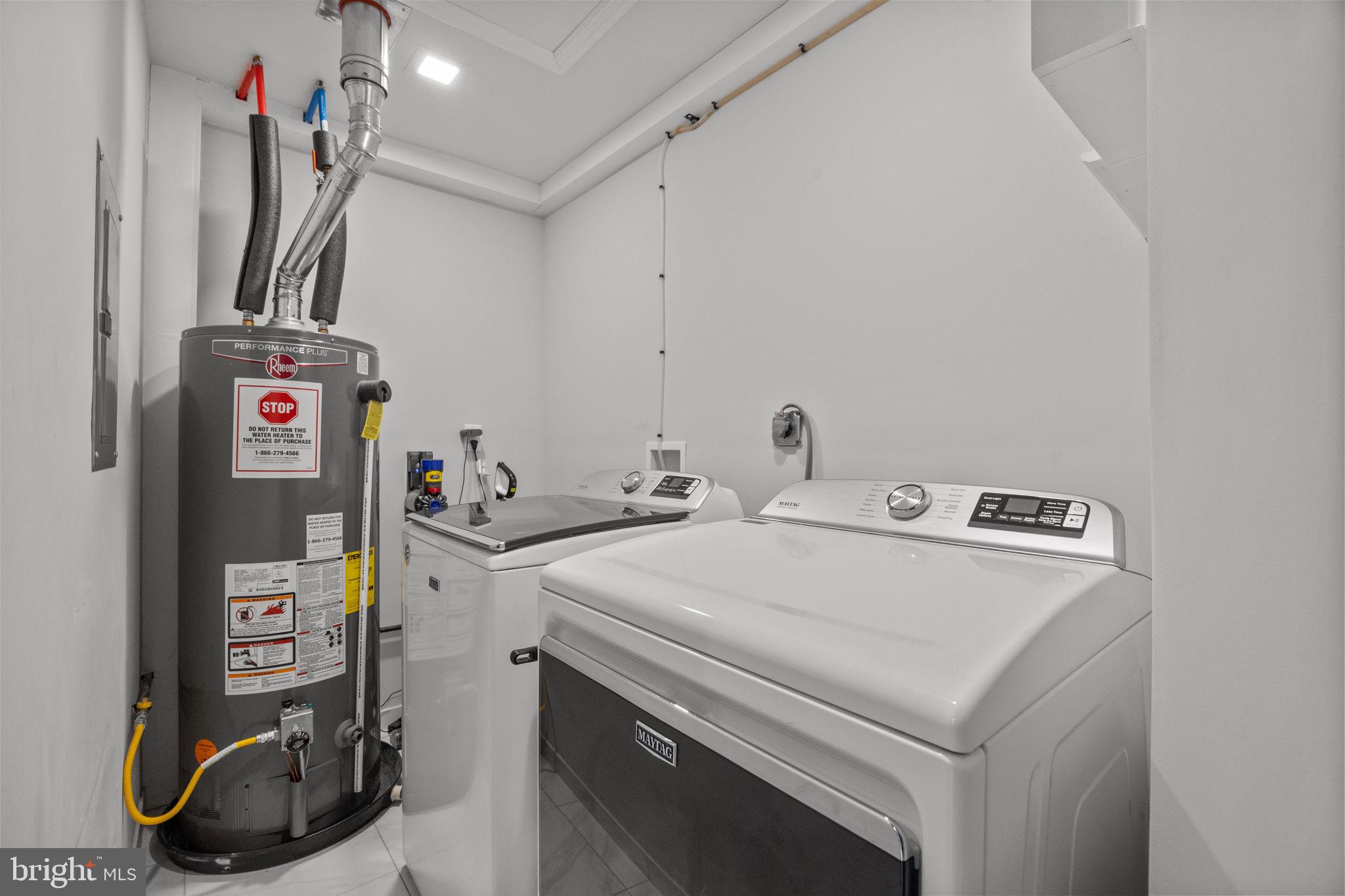 228 Devon Road Fairless Hills, PA 19030 - Photo 27 of 32 Laundry Room with HVAC & Maytag W/D