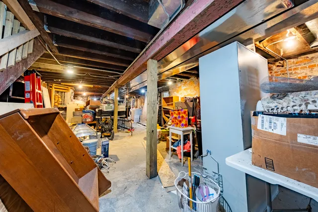 a view of storage and utility room