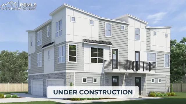 a front view of a building