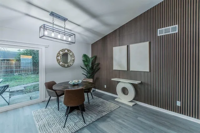 a view of a livingroom and dining room