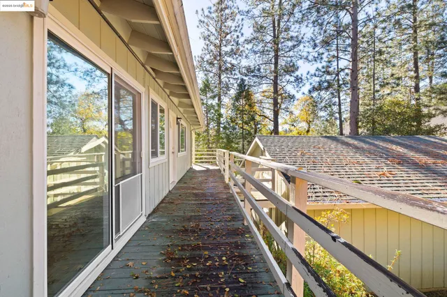 a view of a house with backyard and a tree