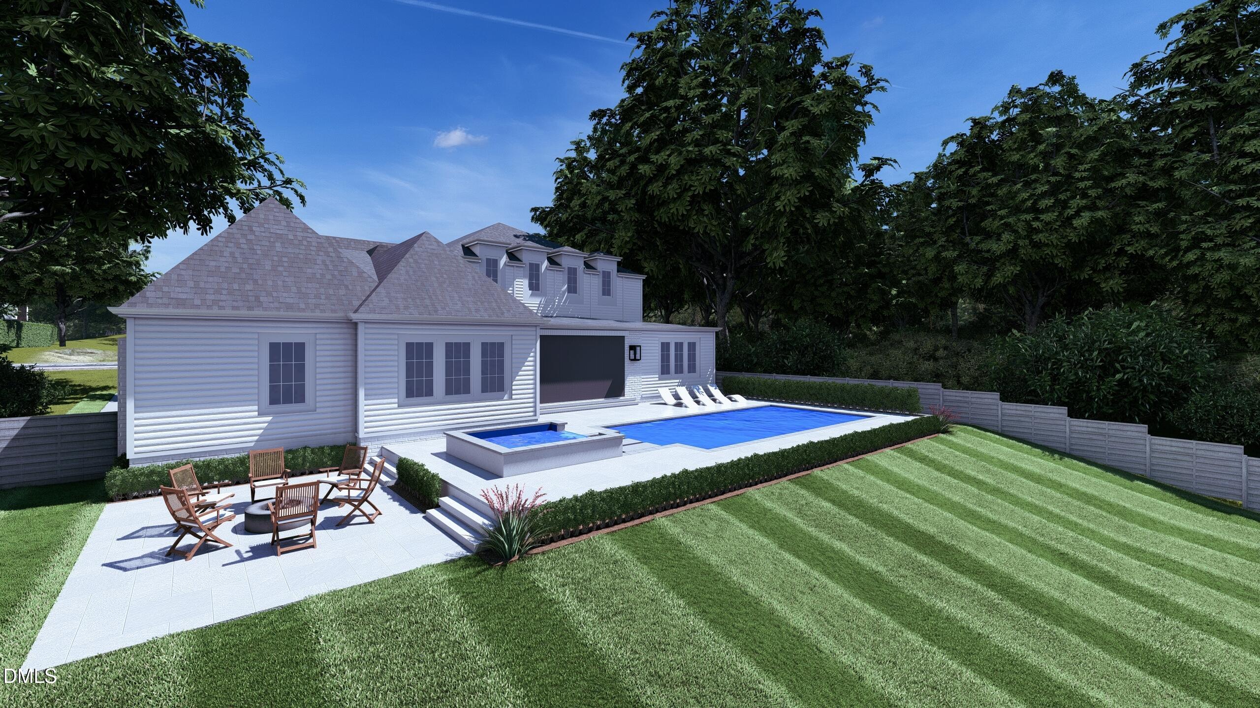 2309 Wheeler Road Raleigh, NC 27612 - Photo 9 of 9 a front view of house with yard and outdoor seating