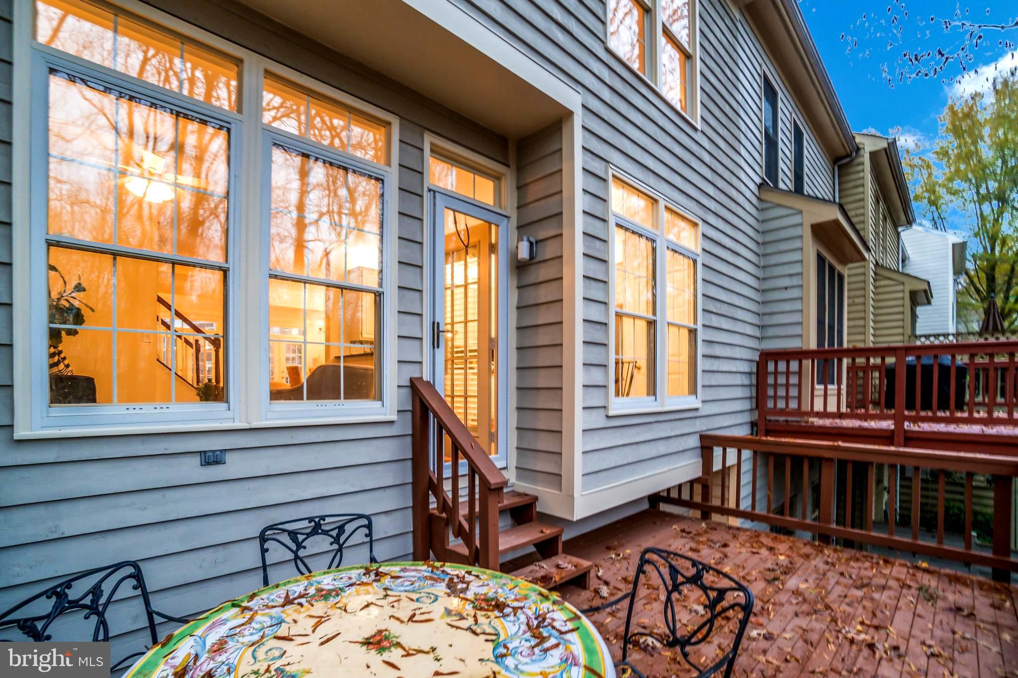 1318 Sundial Drive Reston, VA 20194 - Photo 23 of 52 Kitchen area: Outside deck...Autumn glory