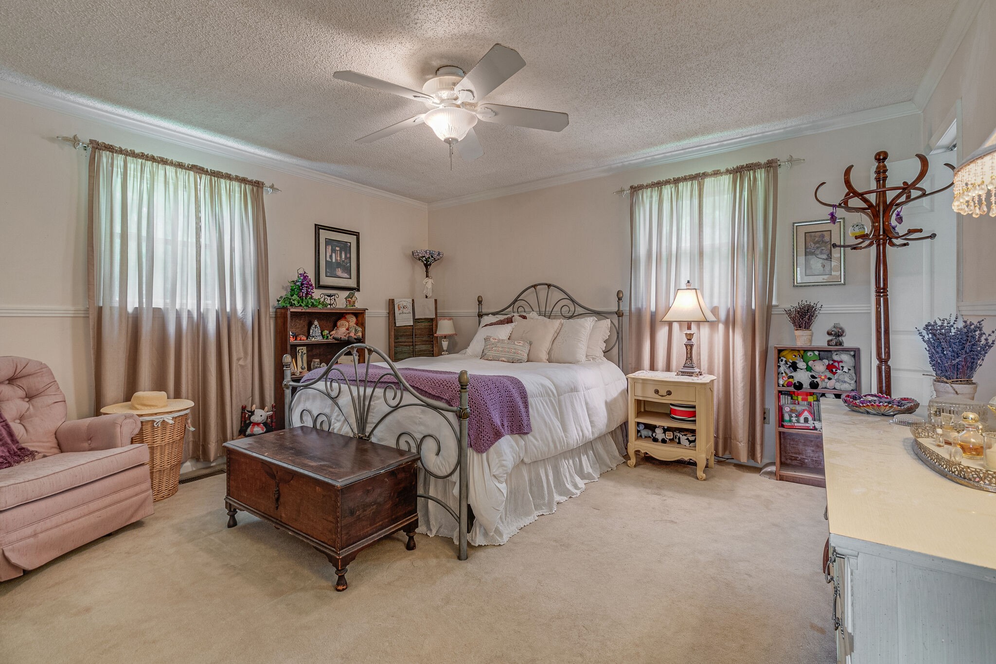 2770 Ben Green Road Lebanon, TN 37090 - Photo 19 of 37 a bedroom with a bed couch and windows
