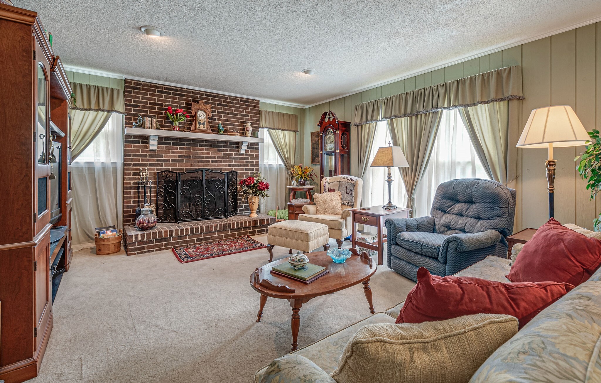 2770 Ben Green Road Lebanon, TN 37090 - Photo 8 of 37 a living room with furniture and a fireplace