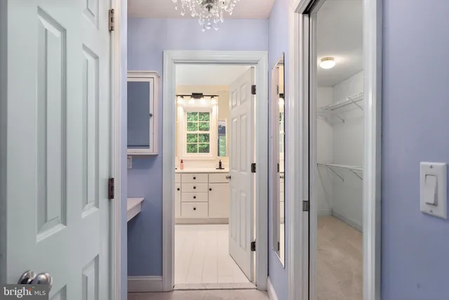 a view of a storage room