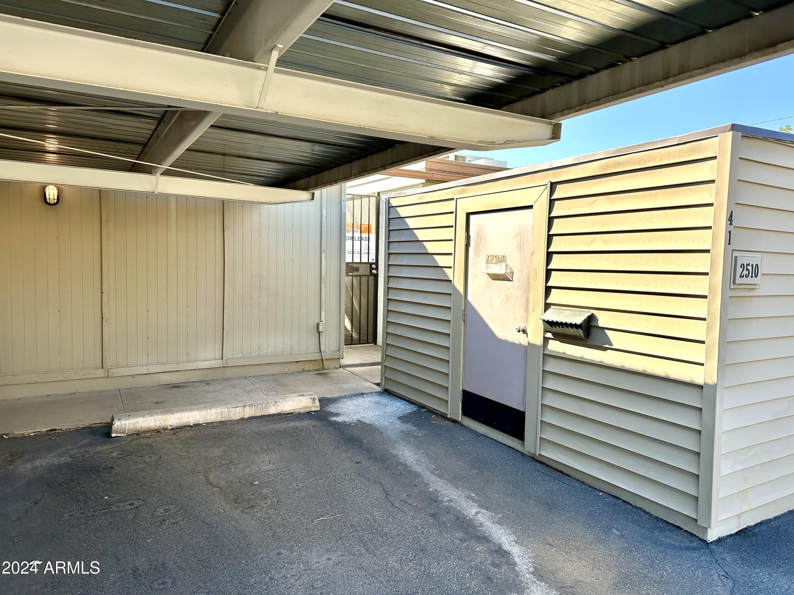 2510 North 22nd Drive Phoenix, AZ 85009 - Photo 36 of 37 Carport and storage