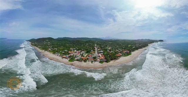 a view of city and mountain