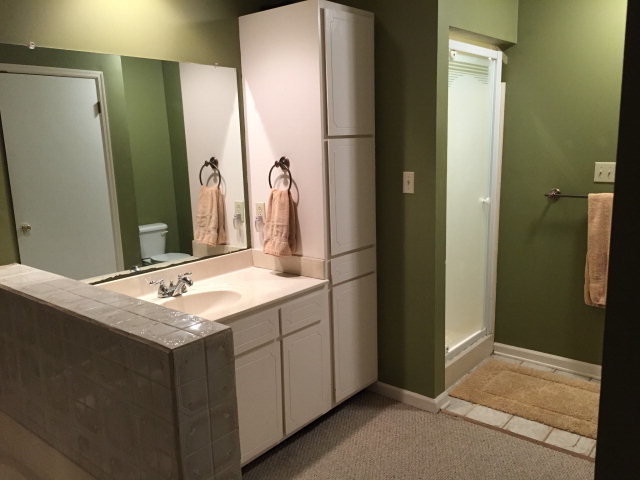 5798 Huddersfield Road Macon, GA 31210 - Photo 21 of 35 a bathroom with a sink and a mirror