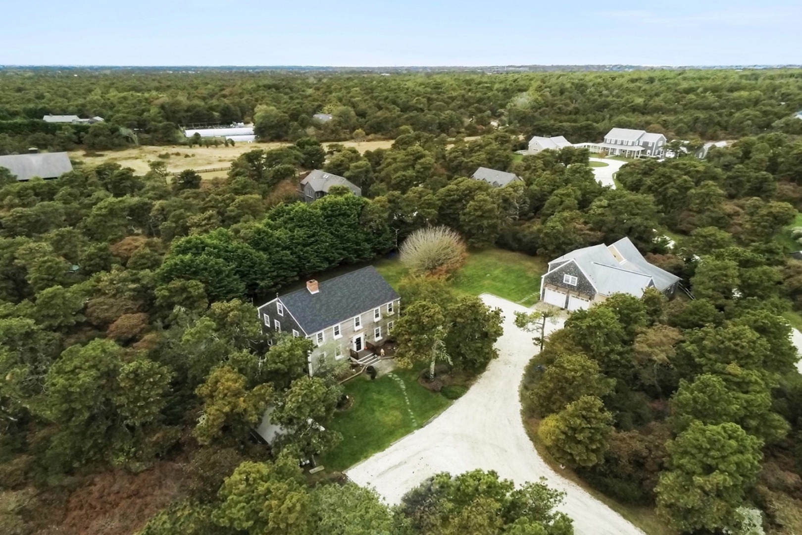 Aerial of home from Skyiine Drive