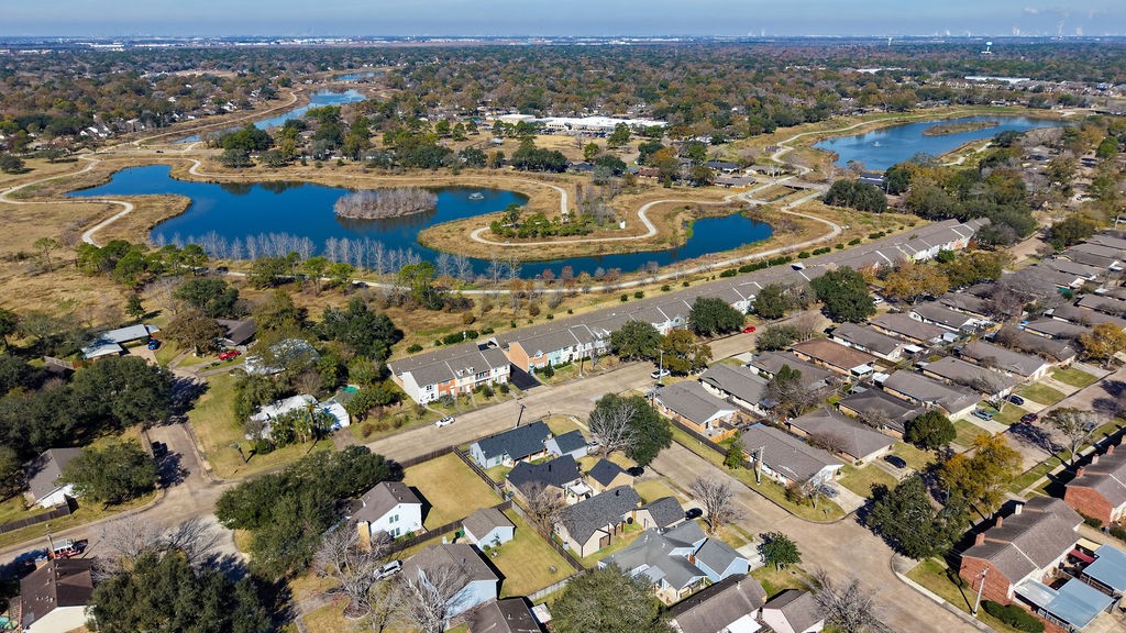 1408 Ramada Drive Houston, TX 77062 - Photo 28 of 28 an aerial view of a city with lots of residential buildings