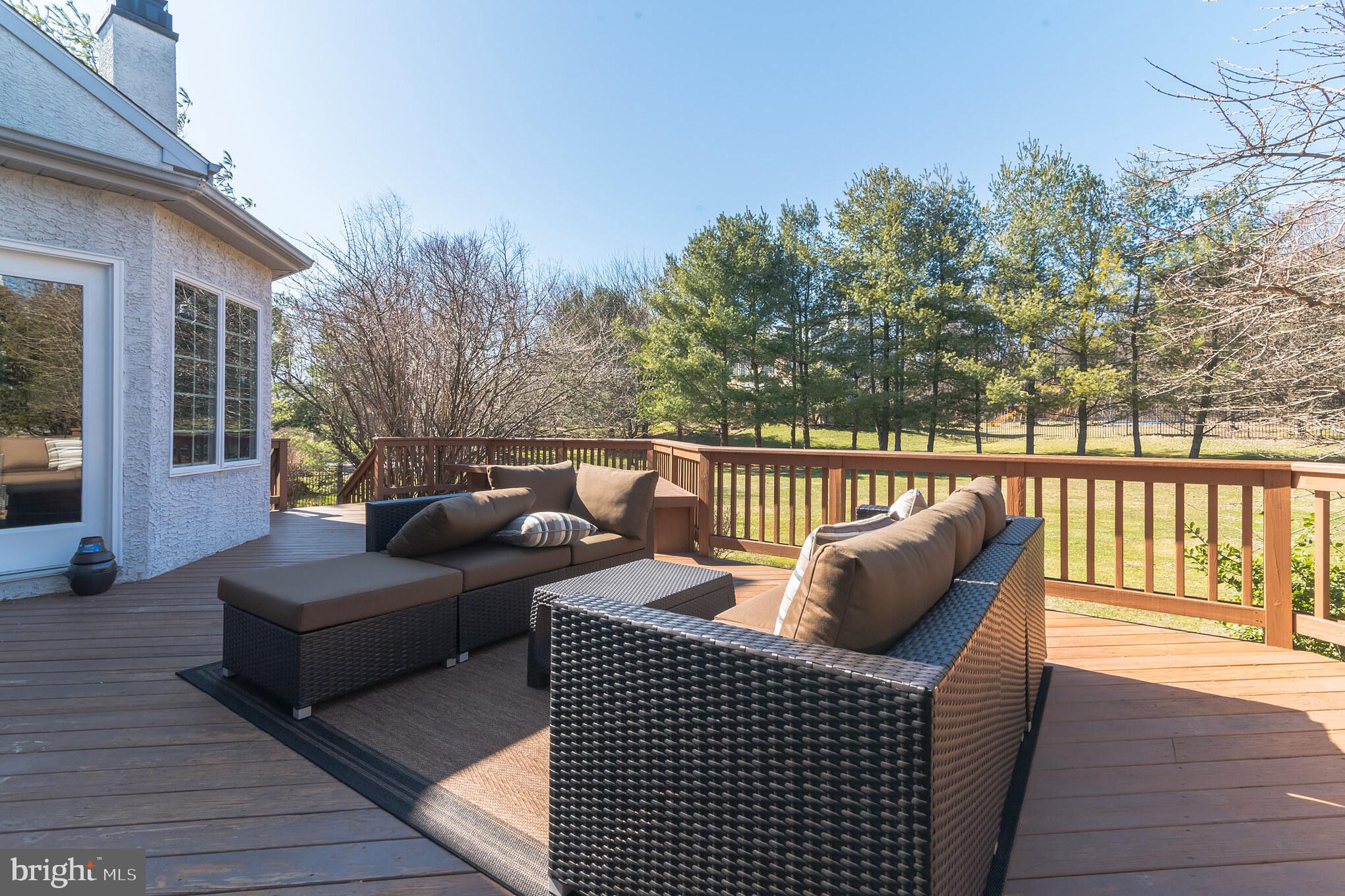 1168 Pebble Spring Drive Berwyn, PA 19312 - Photo 29 of 38 Outside Deck off Sunroom, Kitchen and Laundry Room