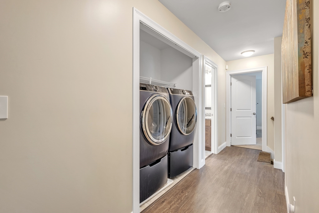 24 Old County Road Ashburnham, MA 01430 - Photo 23 of 32 a view of a storage & utility room with a washer dryer