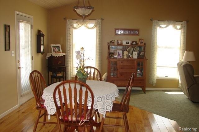 7 Dining area with door to deck.