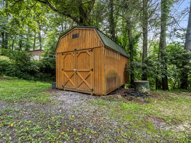 a house view with a garden space