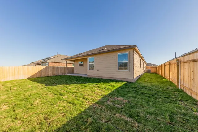 a backyard of a house