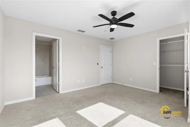 a view of an empty room