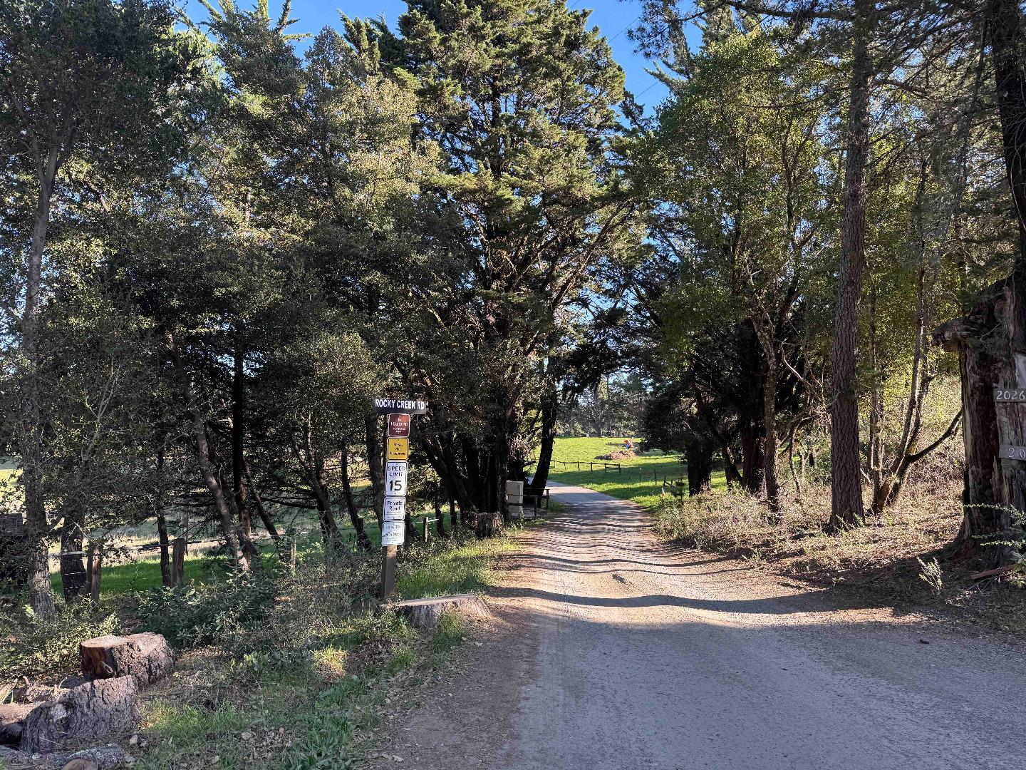 220 Heacox Road Woodside, CA 94062 - Photo 2 of 5 a view of street with trees