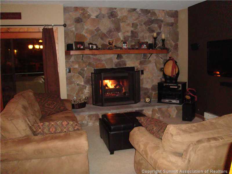 465 4 O Clock Road, Unit 201B Breckenridge, CO 80424 - Photo 2 of 10 Living Room. Spacious living room with surround sound entertainment system