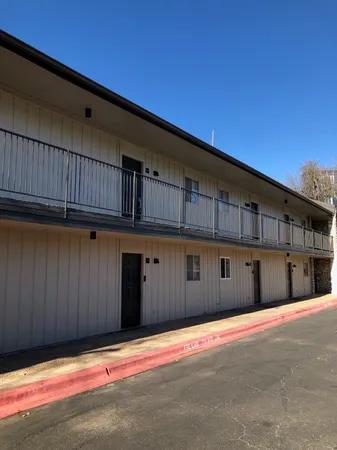 a front view of a building