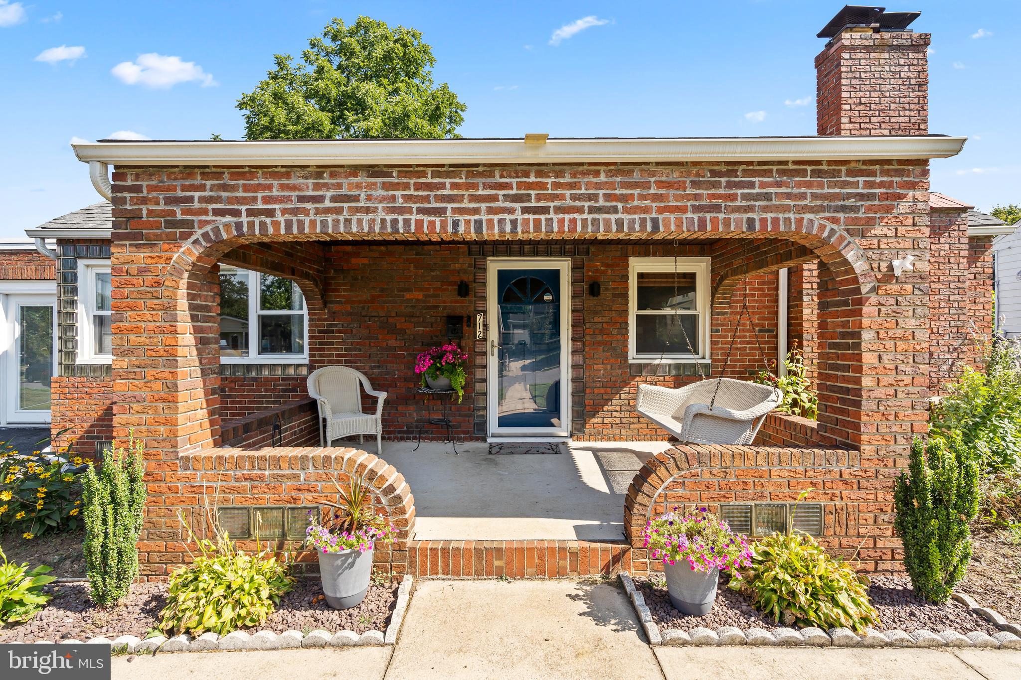 Welcoming front porch